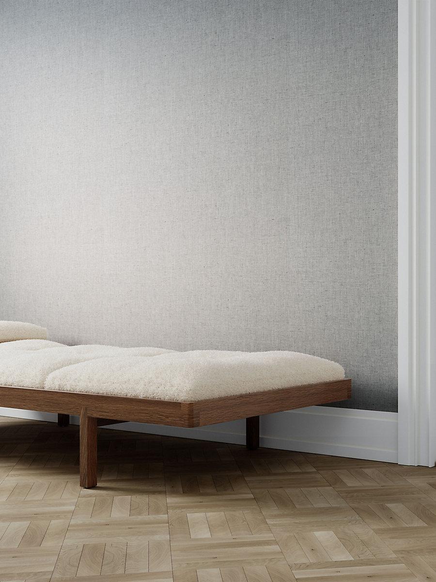 Scalamandre Stowe Linen Wallcovering Charcoal Wallpaper