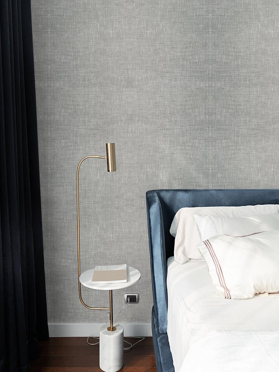Scalamandre Steppe Linen Wallcovering Hazelnut Wallpaper