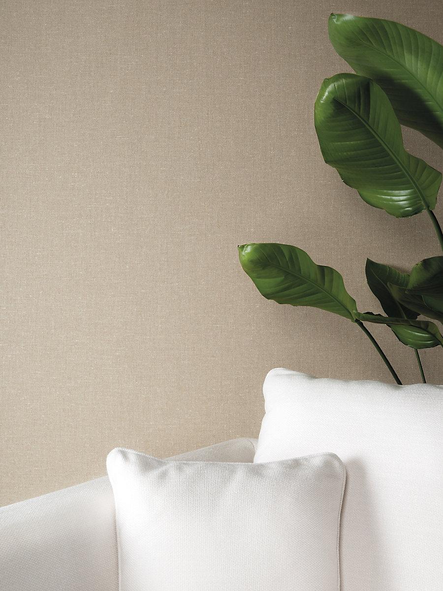 Scalamandre Broadland Linen Wallcovering Clay Wallpaper