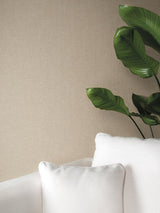 Scalamandre Broadland Linen Wallcovering Flax Wallpaper