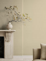 Scalamandre Linea Linen Wallcovering Flax Wallpaper