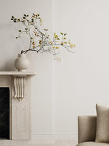 Scalamandre Flocked Point Wallcovering Cream Wallpaper