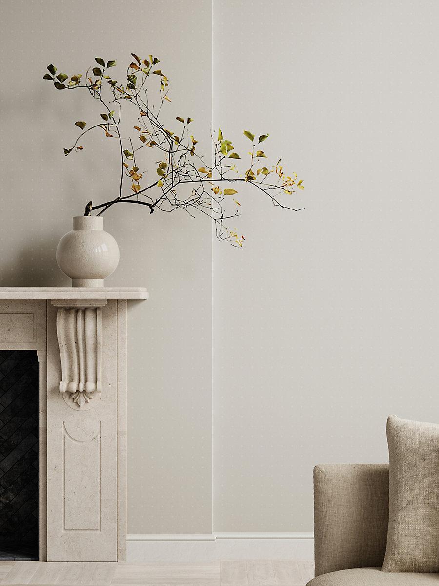 Scalamandre Flocked Point Wallcovering Sand Wallpaper