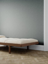 Scalamandre Flocked Point Wallcovering Sky Wallpaper