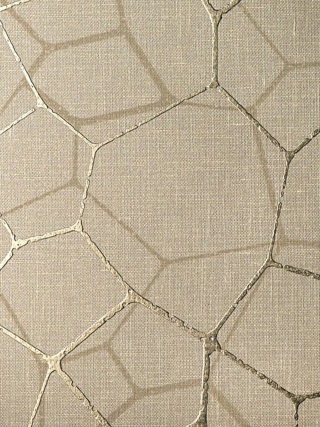 Scalamandre Lattice Wallcovering Flax Wallpaper