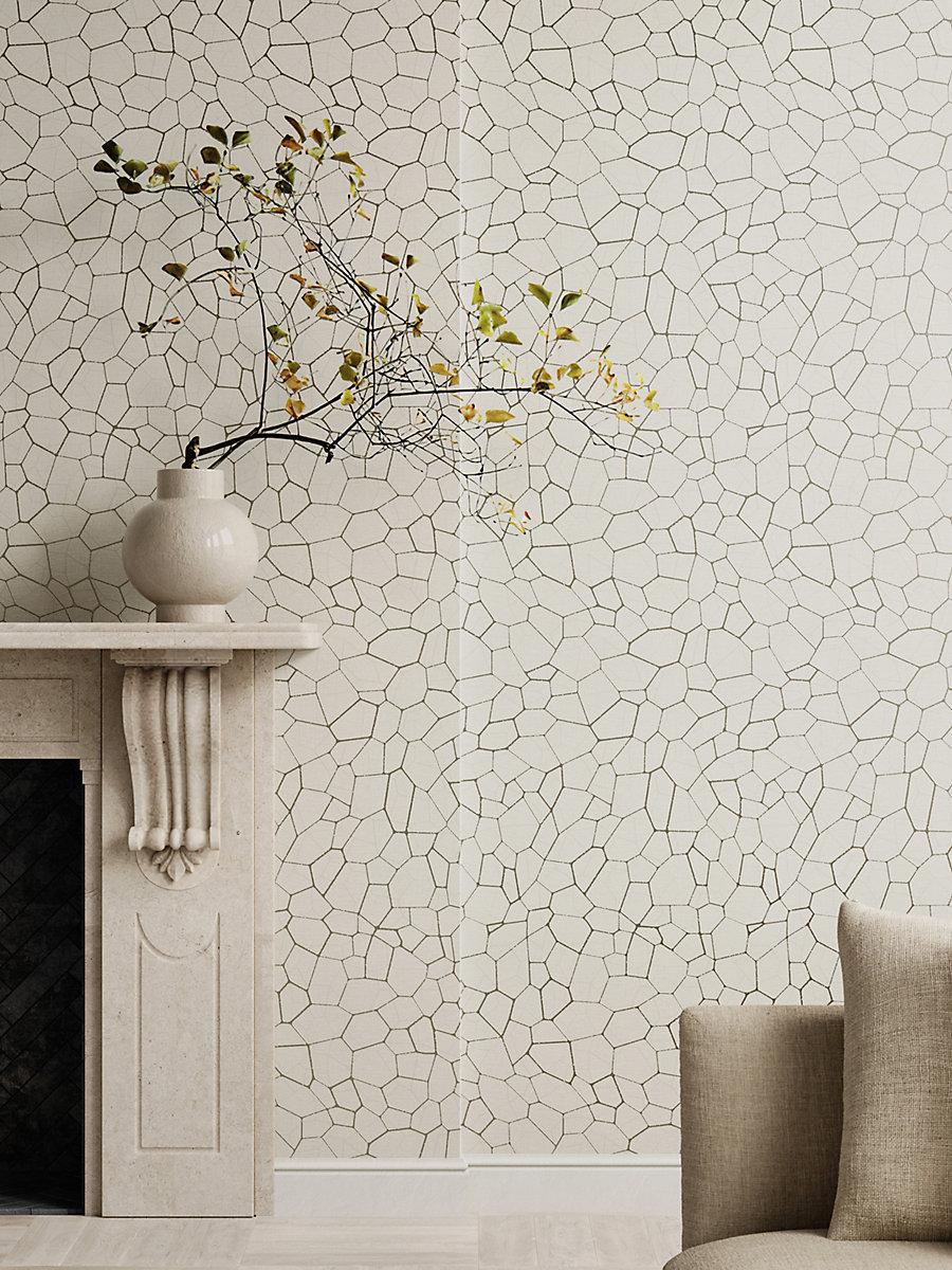 Scalamandre Lattice Wallcovering Clay Wallpaper