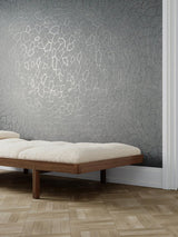 Scalamandre Lattice Wallcovering Charcoal Wallpaper