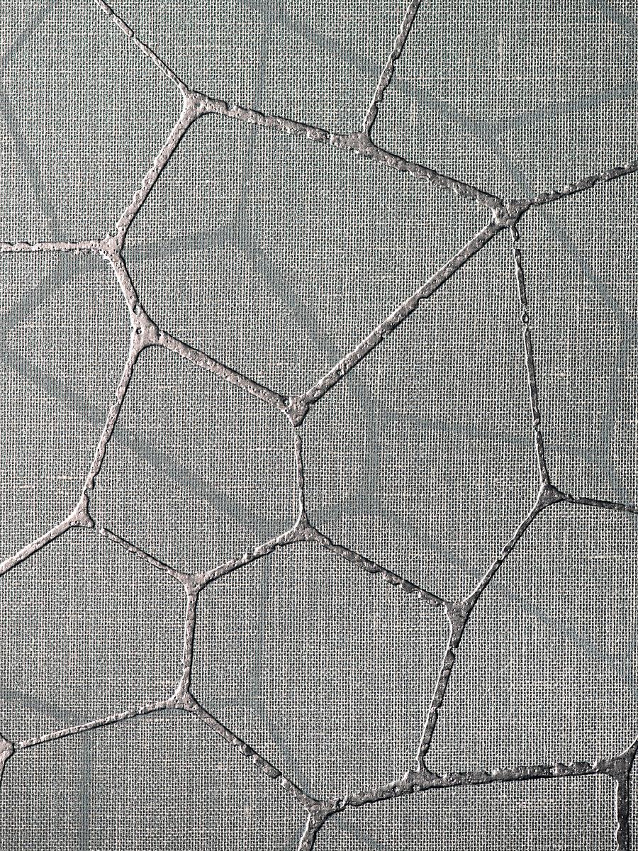 Scalamandre Lattice Wallcovering Charcoal Wallpaper