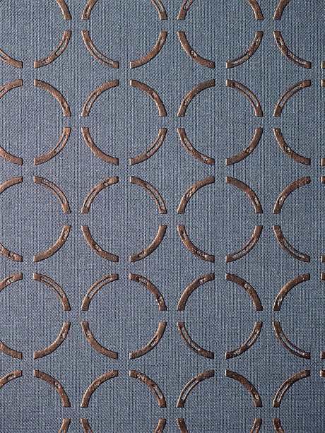 Scalamandre Caster Printed Wallcovering Evening Copper Wallpaper