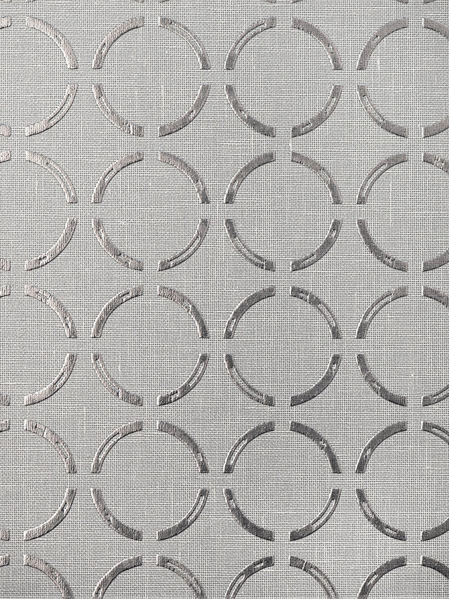 Scalamandre Caster Printed Wallcovering Silver Stone Wallpaper
