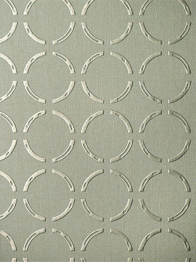 Scalamandre Caster Printed Wallcovering Silver Sage Wallpaper
