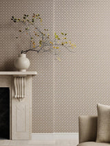 Scalamandre Caster Printed Wallcovering Golden Sand Wallpaper