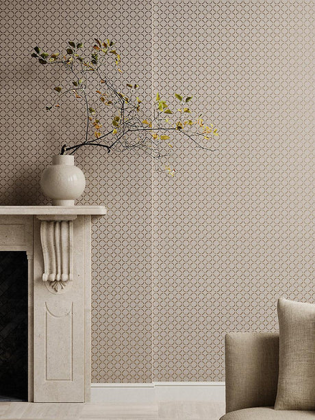 Scalamandre Caster Printed Wallcovering Golden Sand Wallpaper