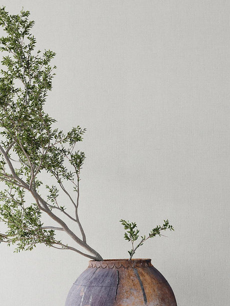 Scalamandre Acre Linen Wallcovering Pebble Wallpaper