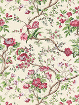 Scalamandre Persephone Wallcovering Heirloom Rose Wallpaper
