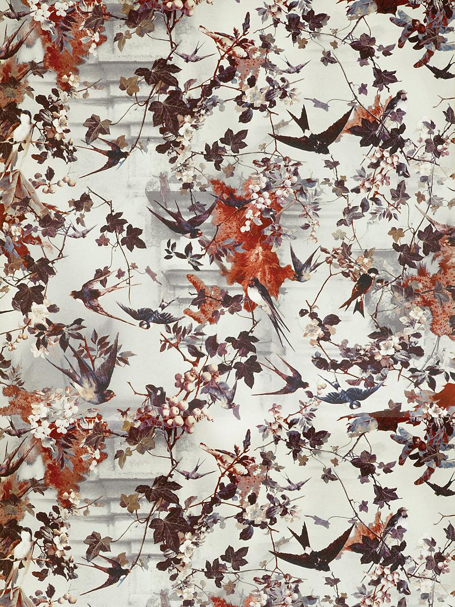 Scalamandre Hirondelles Hiver Wallpaper