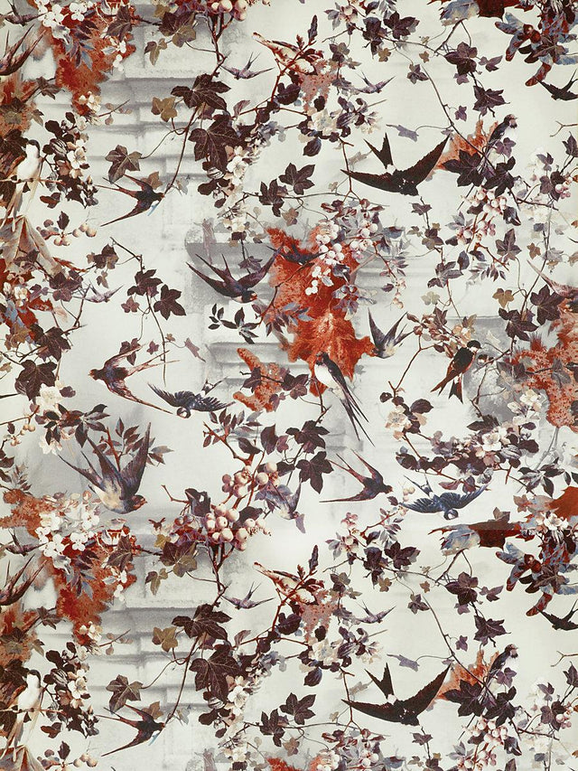 Scalamandre Hirondelles Hiver Wallpaper