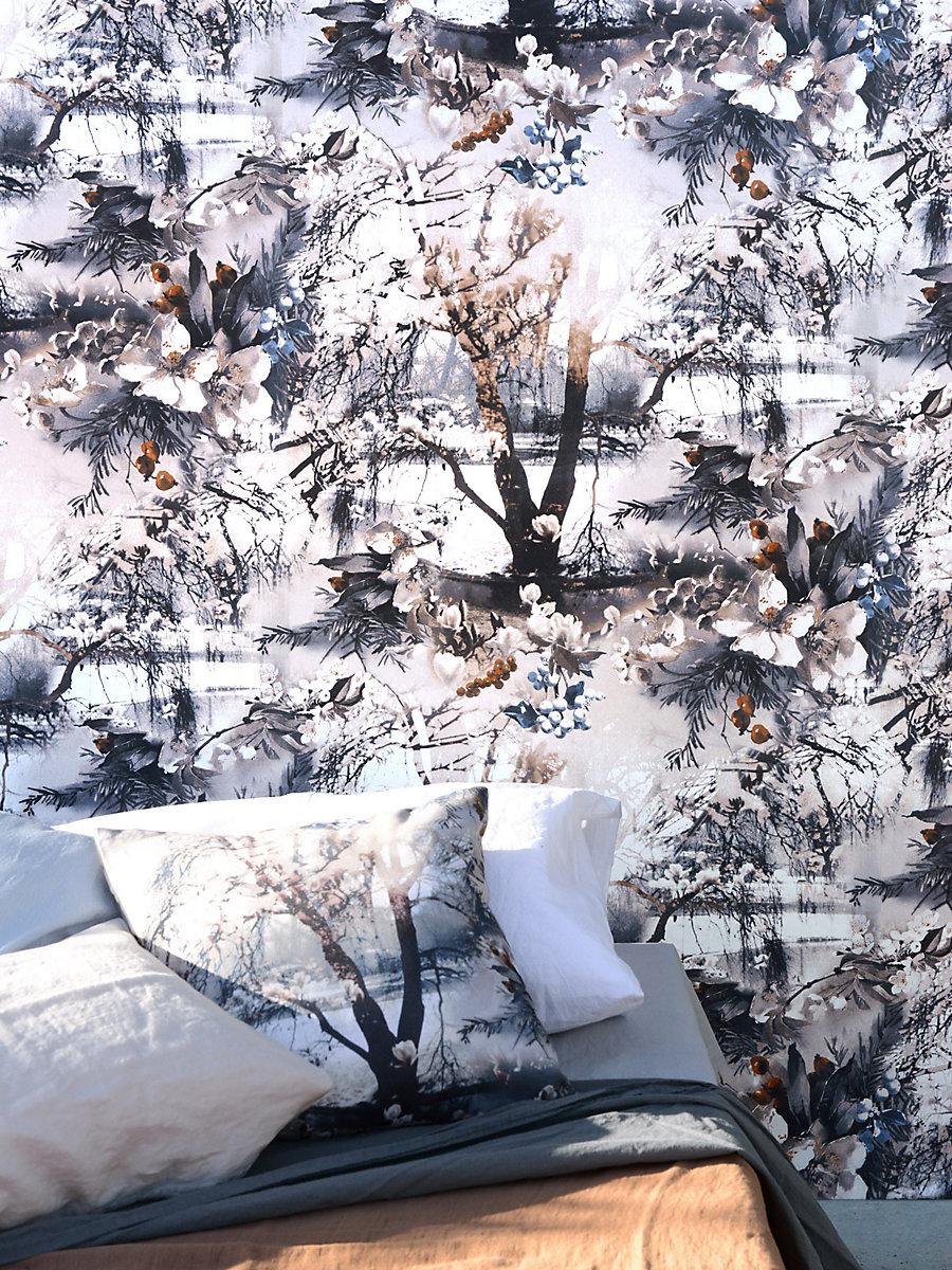 Scalamandre Brume Encre Wallpaper