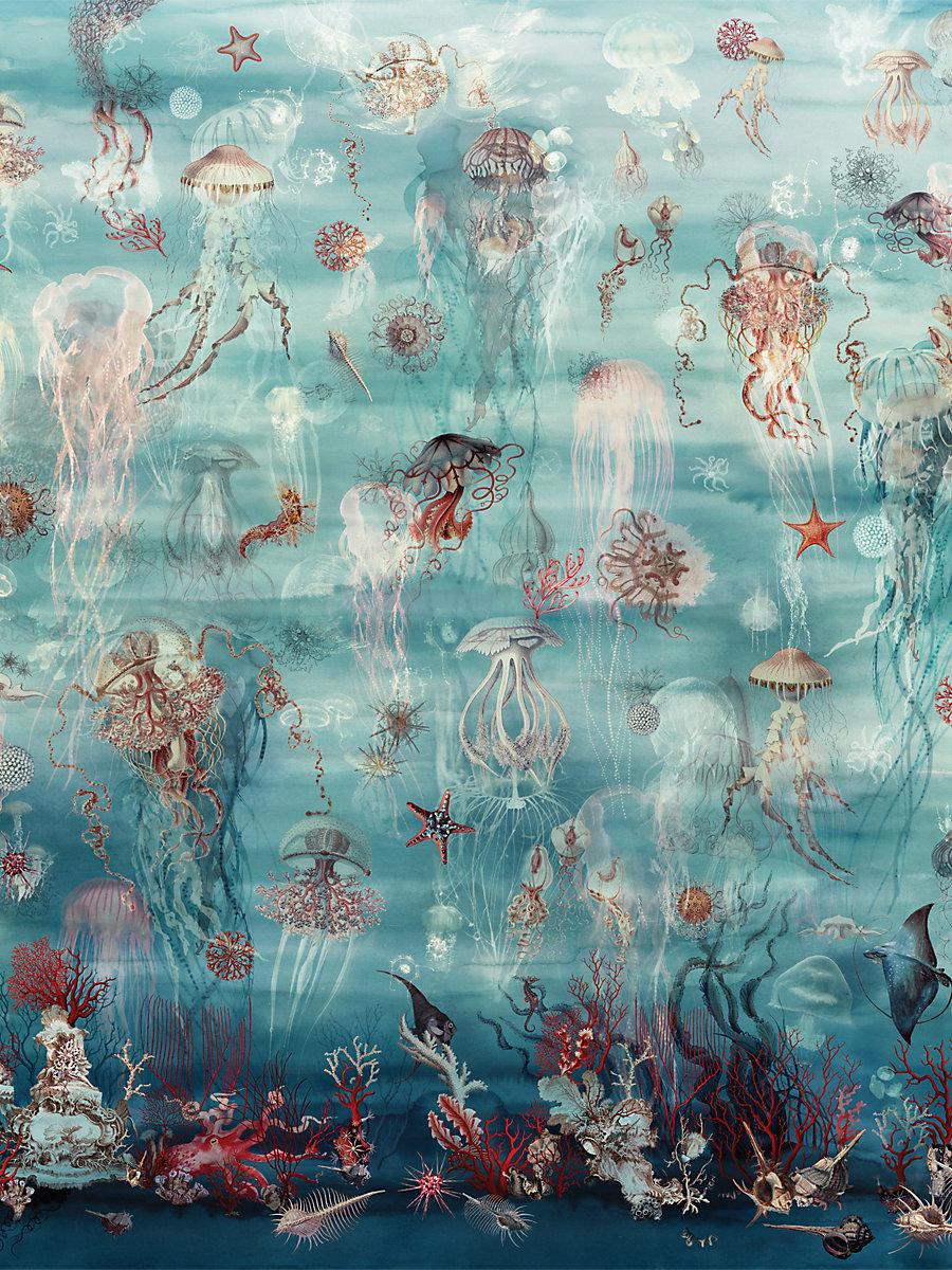 Scalamandre Abyssal | Mural Ocean Wallpaper