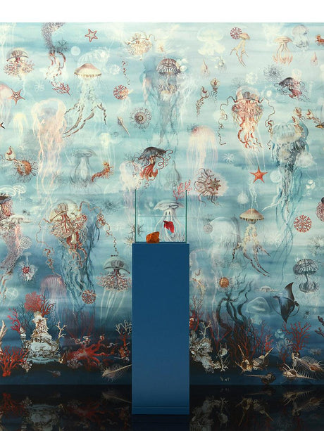 Scalamandre Abyssal | Mural Ocean Wallpaper