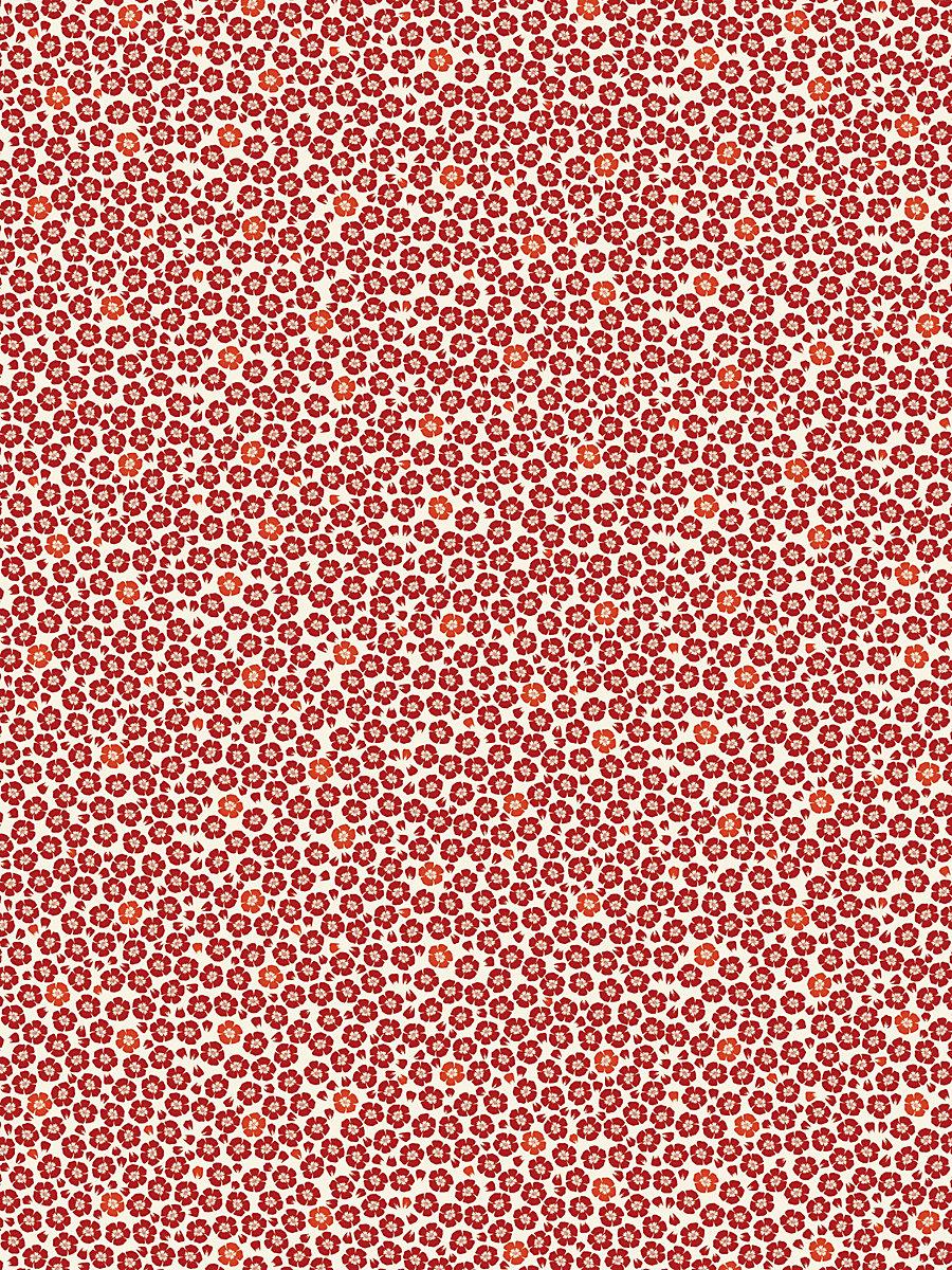 Scalamandre Coquelicot Rouge Wallpaper