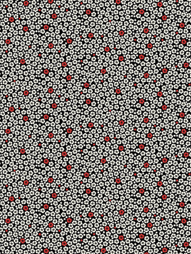 Scalamandre Coquelicot Noir Wallpaper