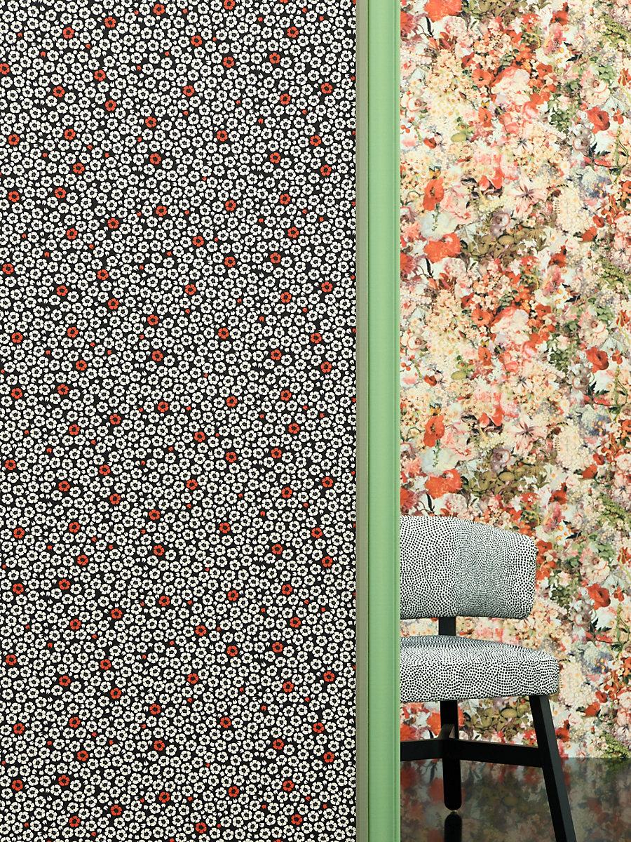 Scalamandre Coquelicot Noir Wallpaper
