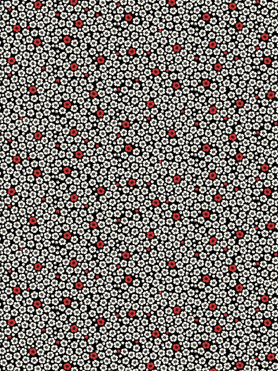 Scalamandre Coquelicot Noir Wallpaper