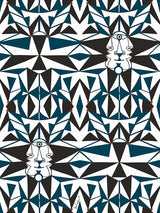 Scalamandre Email Bleu Wallpaper