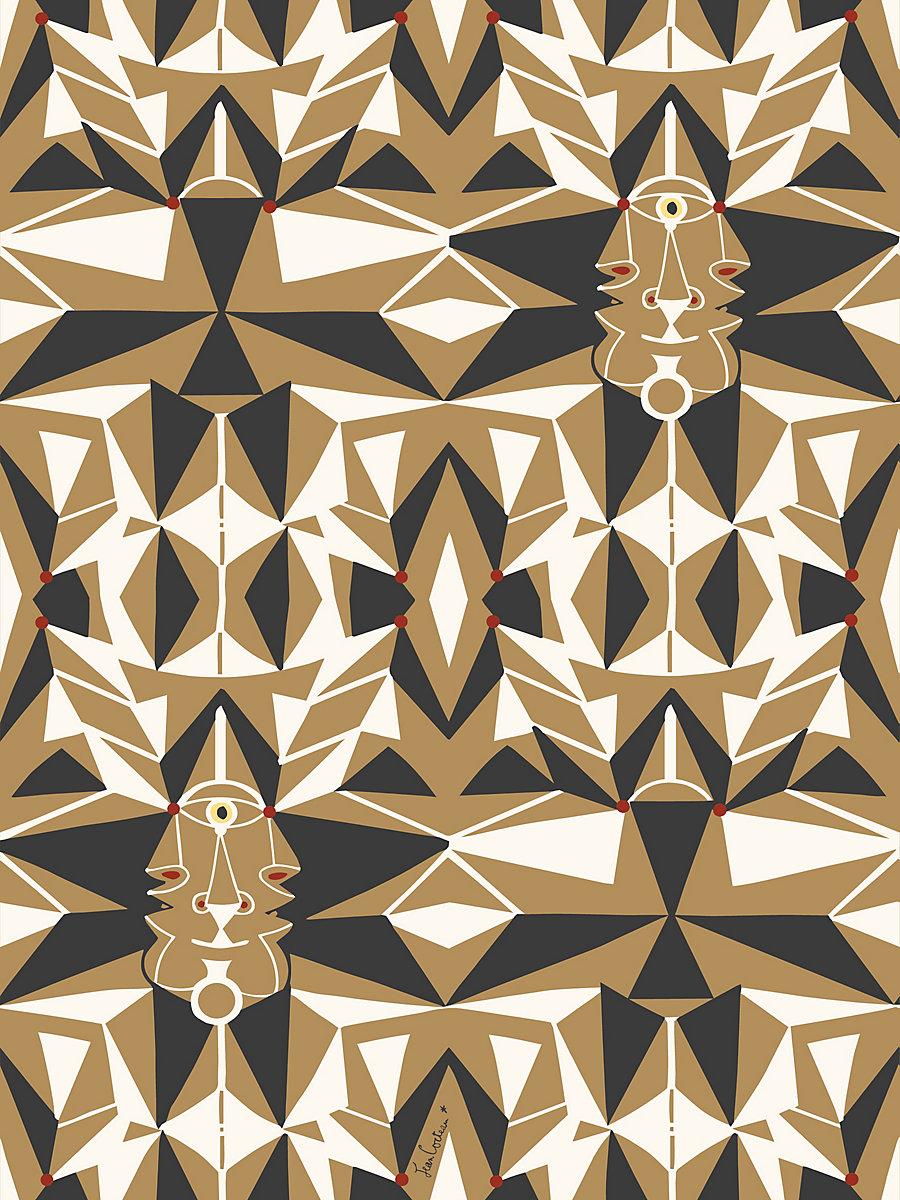 Scalamandre Email Bronze Wallpaper