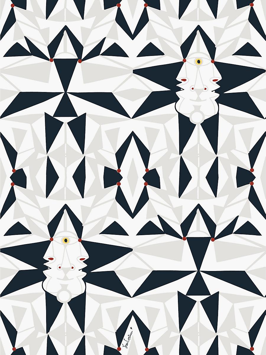 Scalamandre Email Graphite Wallpaper