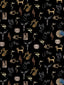 Scalamandre Joyaux Noir Wallpaper