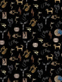 Scalamandre Joyaux Noir Wallpaper