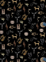 Scalamandre Joyaux Noir Wallpaper