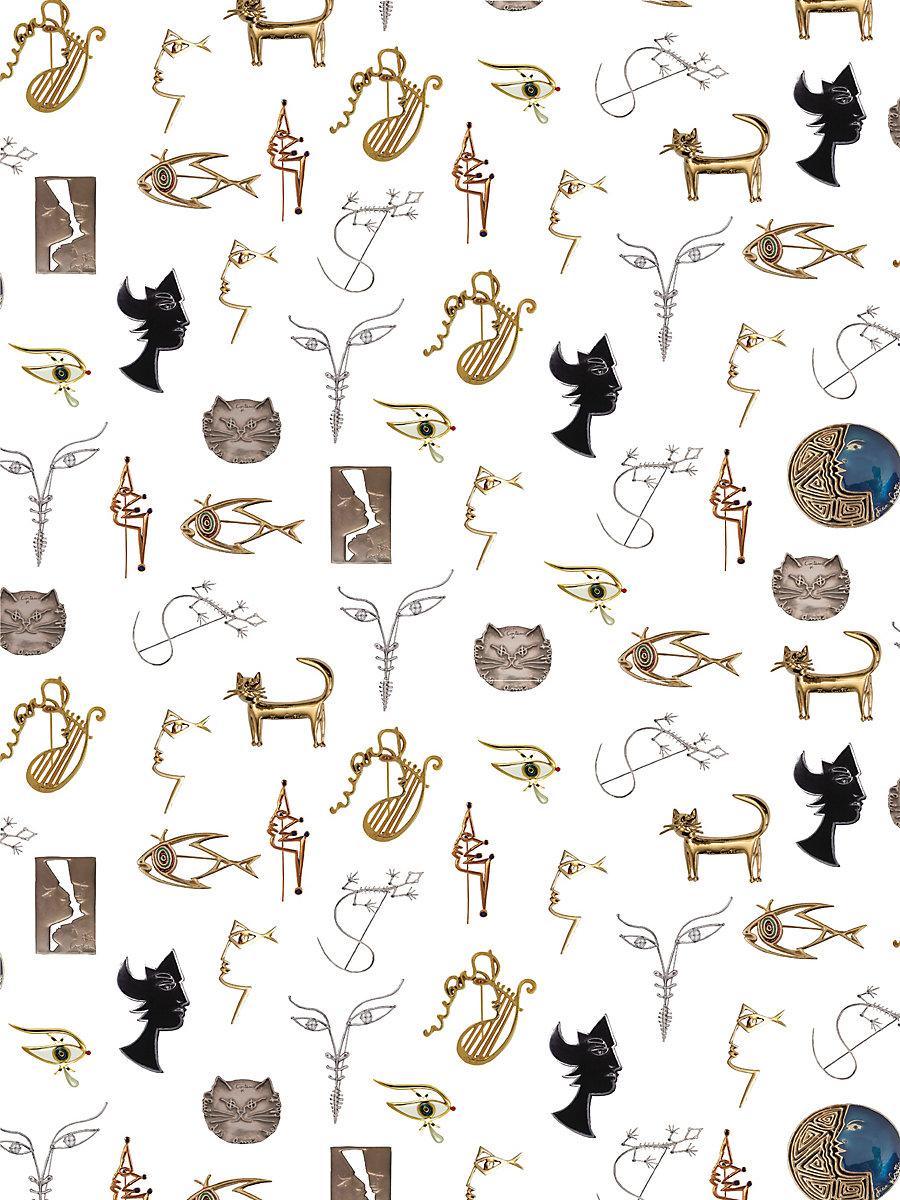 Scalamandre Joyaux Ivoire Wallpaper