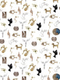 Scalamandre Joyaux Ivoire Wallpaper