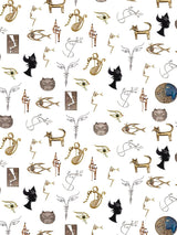 Scalamandre Joyaux Ivoire Wallpaper