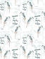 Scalamandre Ecriture Ciel Wallpaper
