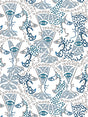 Scalamandre Union Azur Wallpaper