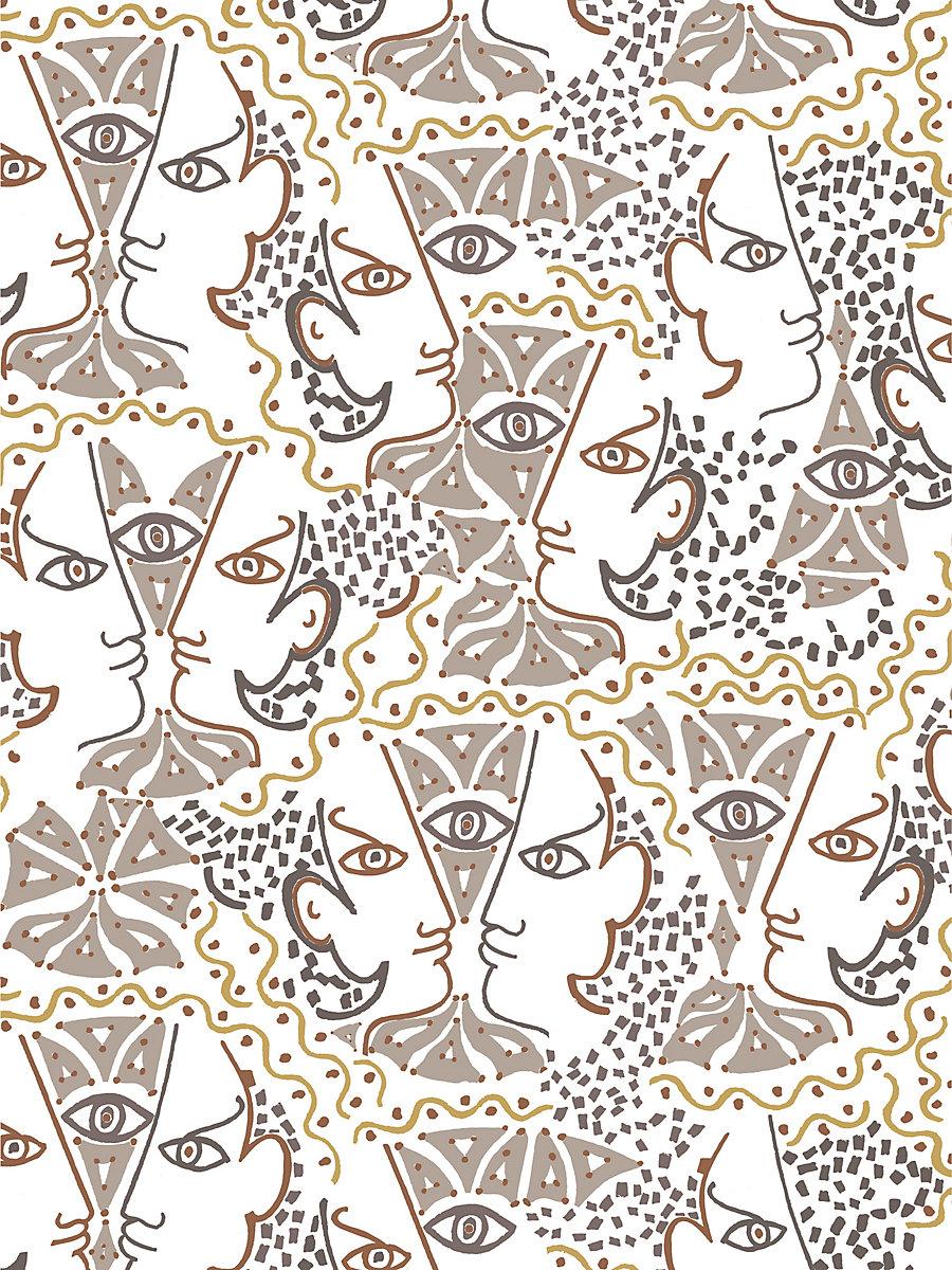 Scalamandre Union Taupe Wallpaper