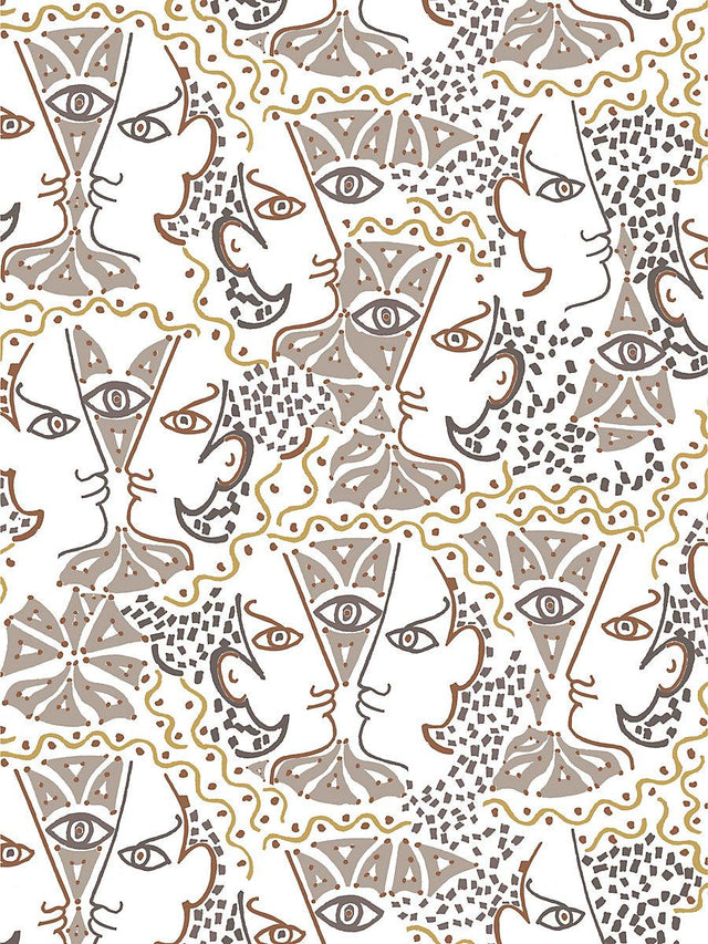 Scalamandre Union Taupe Wallpaper