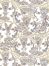 Scalamandre Union Taupe Wallpaper