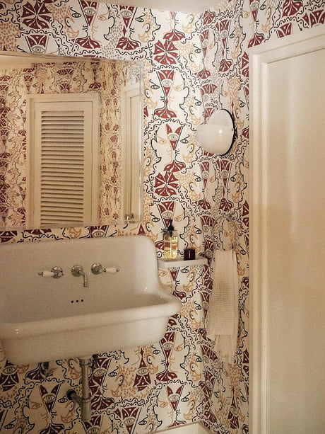 Scalamandre Union Terracotta Wallpaper