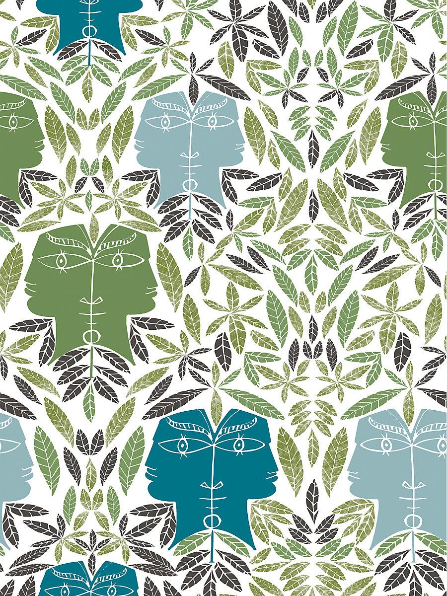 Scalamandre Cap D'Ail Vegetal Wallpaper