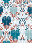 Scalamandre Cap D'Ail Bleu Wallpaper