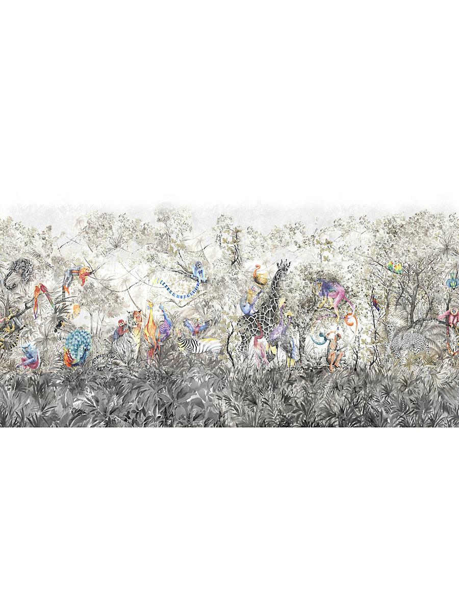 Scalamandre Arcadia Mural | 8 Panel Set Multicolor Wallpaper