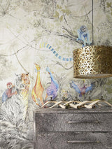 Scalamandre Arcadia Mural | 8 Panel Set Multicolor Wallpaper