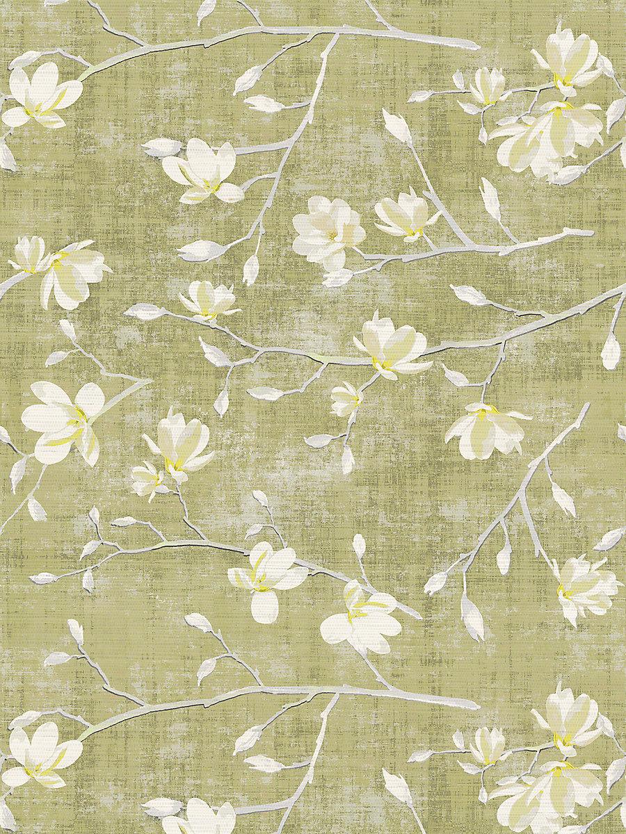 Scalamandre Bloom Wheat Wallpaper