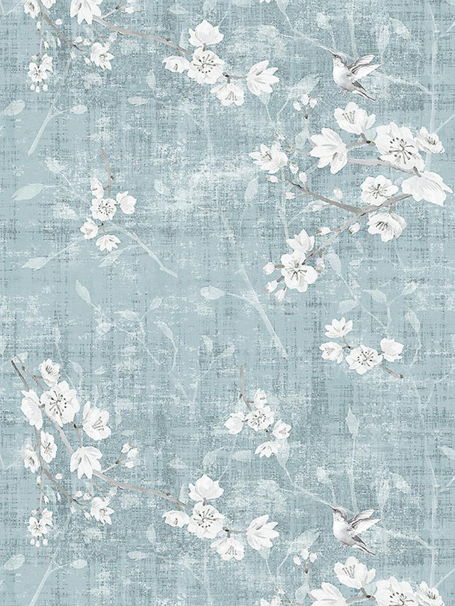 Scalamandre Blossom Fantasia Slate Wallpaper
