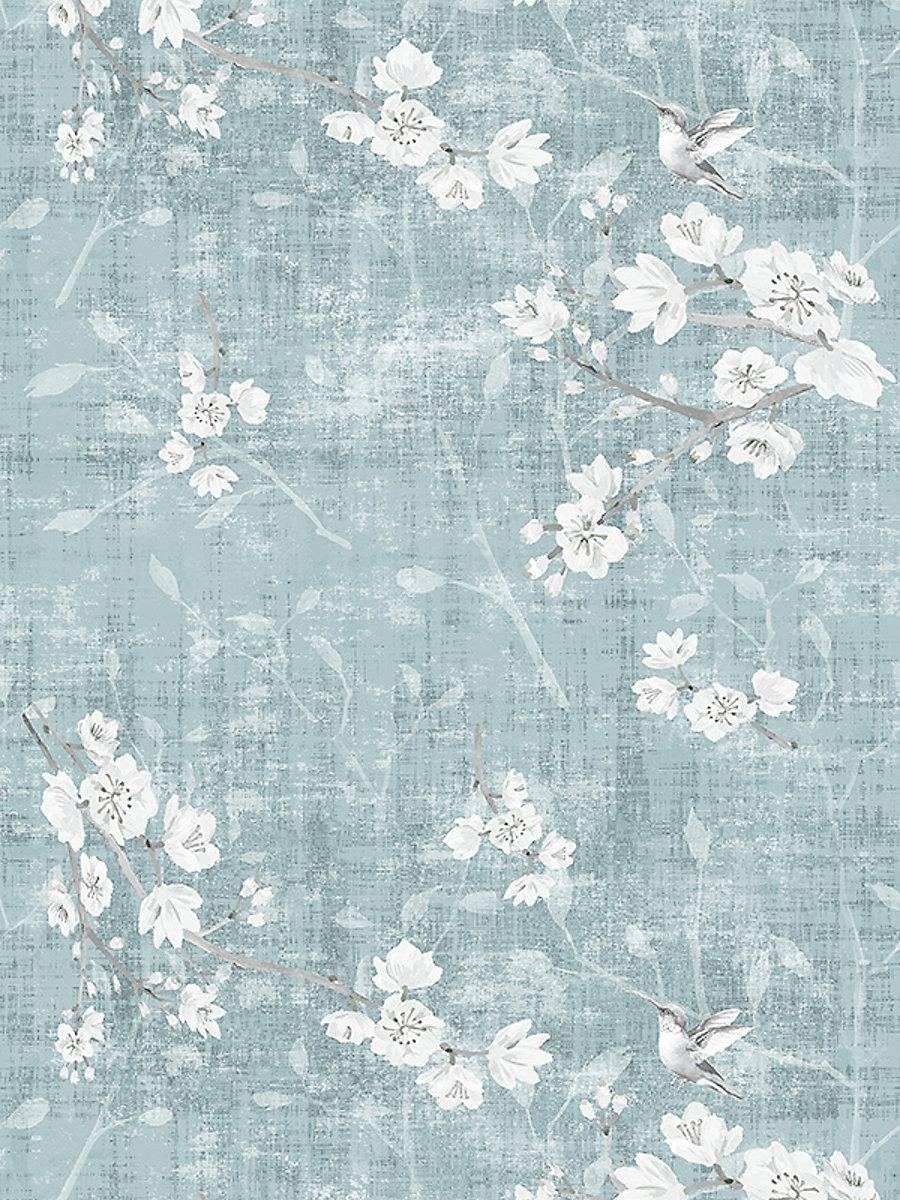Scalamandre Blossom Fantasia Slate Wallpaper
